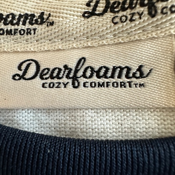 dearfoams Men's Tan/Red/Navy/Black Holiday Christmas Family 2 Peace Pajama Set - Picture 6 of 11